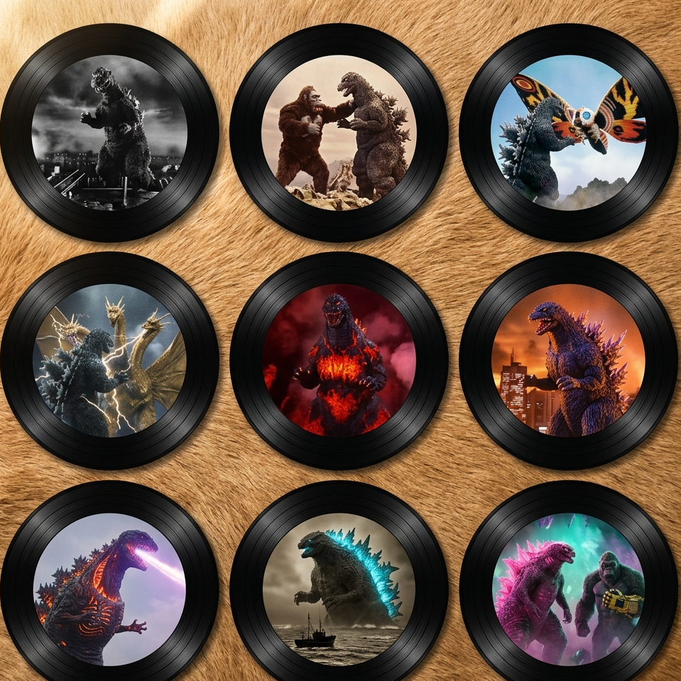 Godzilla Vinyl Frame